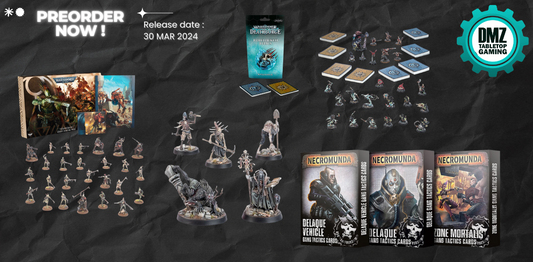 PREORDER: Kroot Hunting Pack, Zondara’s Gravebreakers, Rimelocked Relics, Rivals of the Mirrored City, Delaque Rogue Doc & Gang Lookout and more
