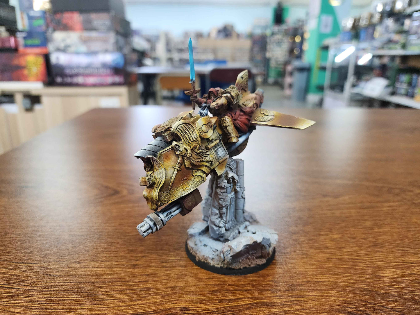 TSS0719 Custodes Shield Captain on Bike