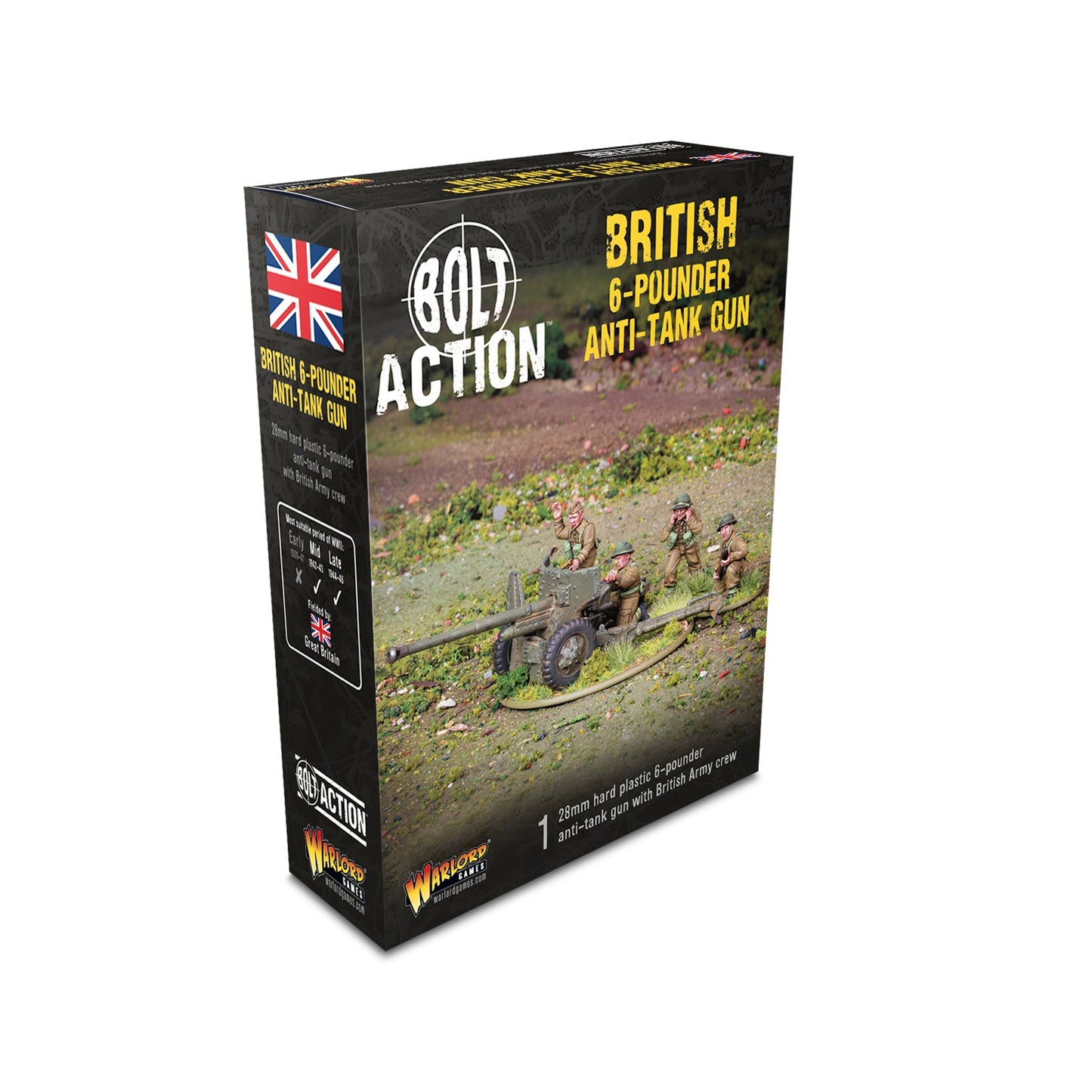 Bolt Action British 6-pounder anti-tank gun (plastic)
