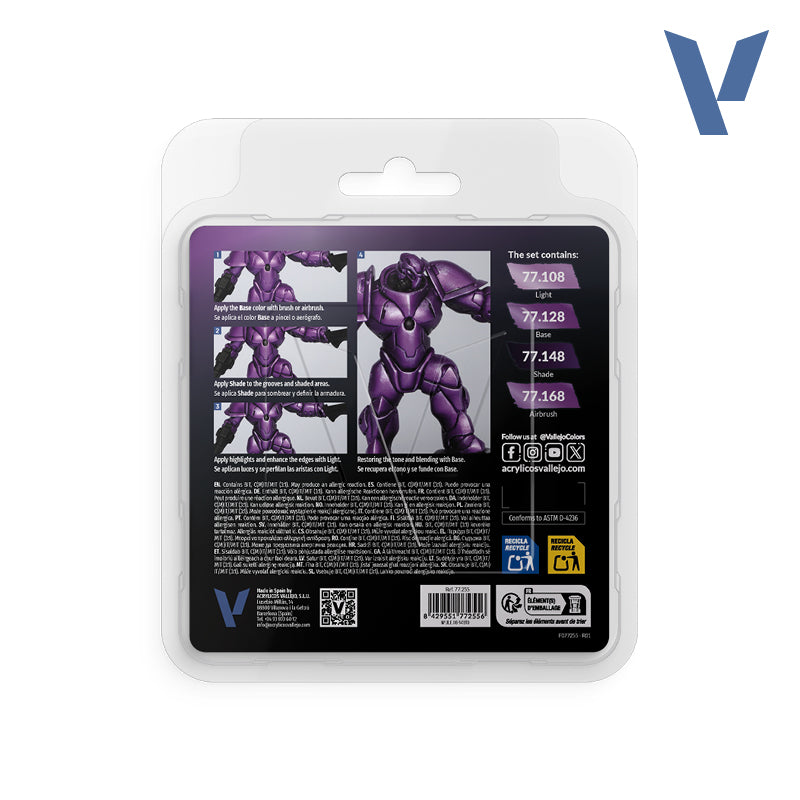 Vallejo - TMM Paint Set - Amethyst Purple (77255)