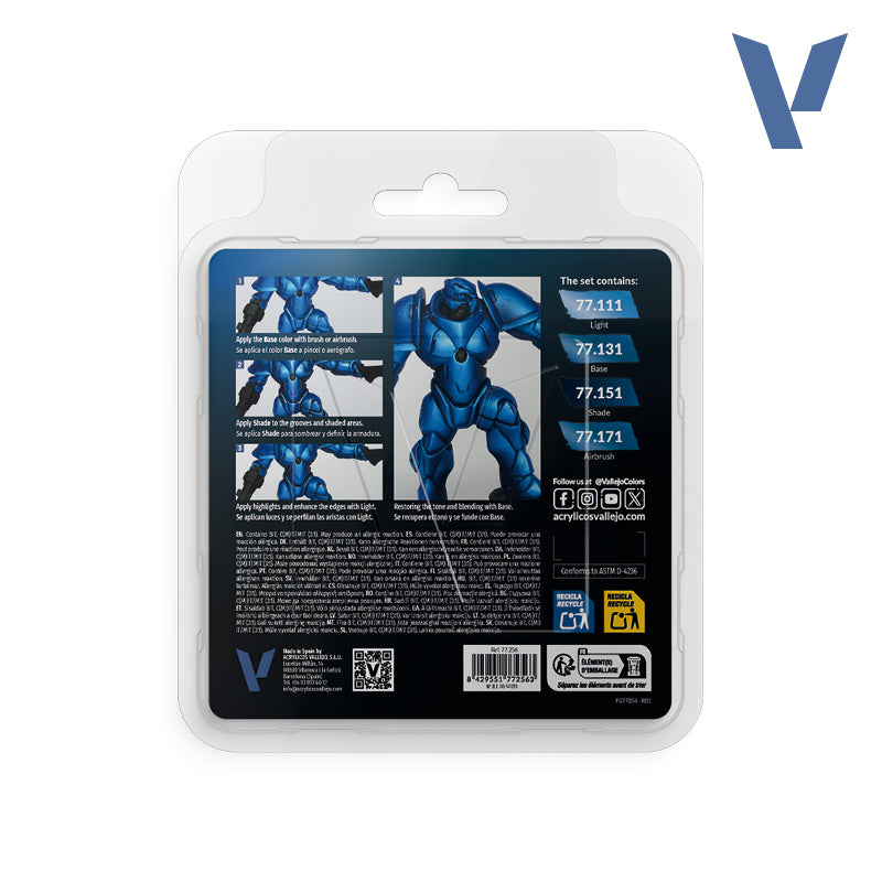 Vallejo - TMM Paint Set - Sapphire Blue (77256)