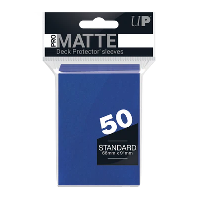 PRO-Matte 50ct Standard Deck Protector sleeves: Blue