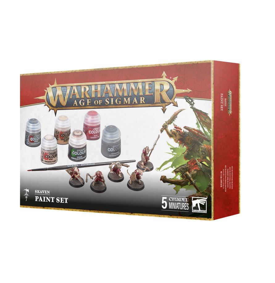AGE OF SIGMAR: SKAVEN + PAINT SET + CLIPPERS