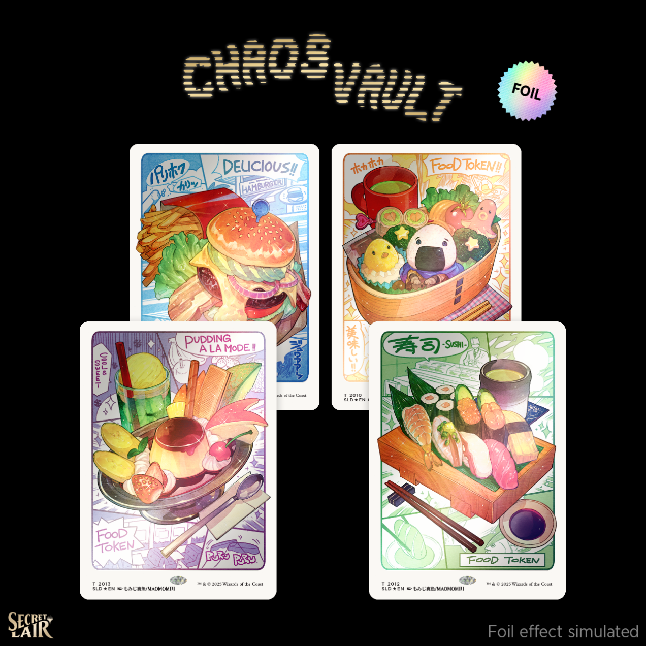 TSS0629 MTG Secret Lair - Oishii! Tokens (Rainbow Foil)