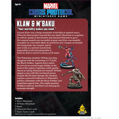 MARVEL CRISIS PROTOCOL: KLAW & M'BAKU