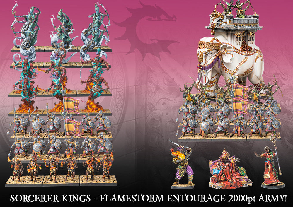 Sorcerer Kings Flamestorm Entourage 2000pt Army