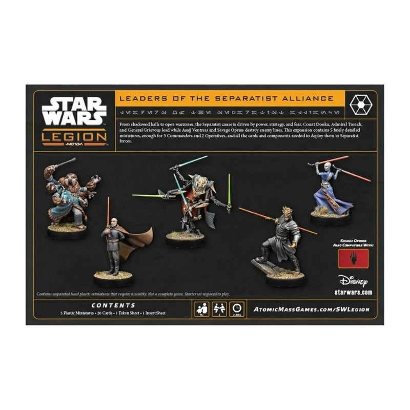 STAR WARS LEGION: LEADERS OF THE SEPARATIST ALLIANCE EN