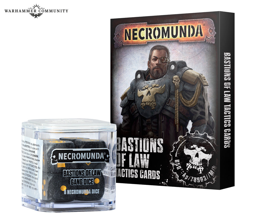 NECROMUNDA:BASTIONS OF LAW TACTICS CARDS