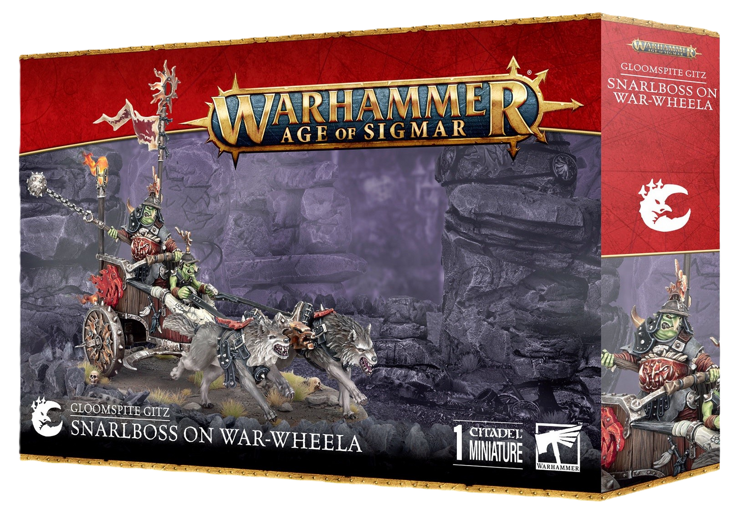 AOS GLOOMSPITE GITZ: SNARLBOSS ON WAR-WHEELA