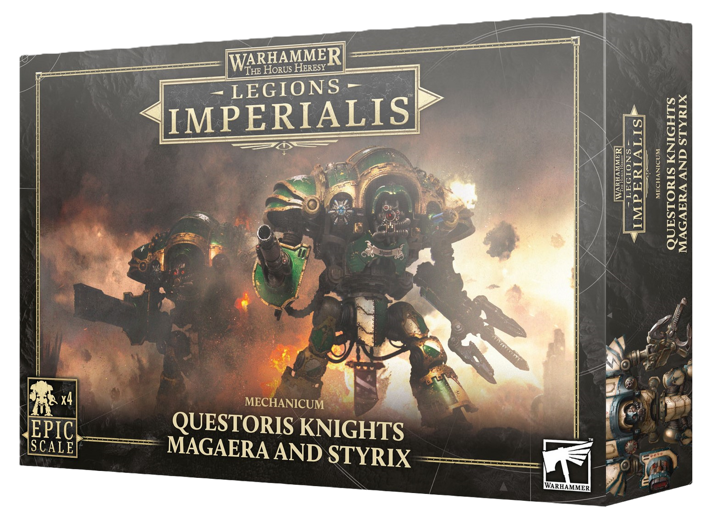 LEGIONS IMPERIALIS: MECHANICUM QUESTORIS KNIGHTS MAGAERA AND STYRIX