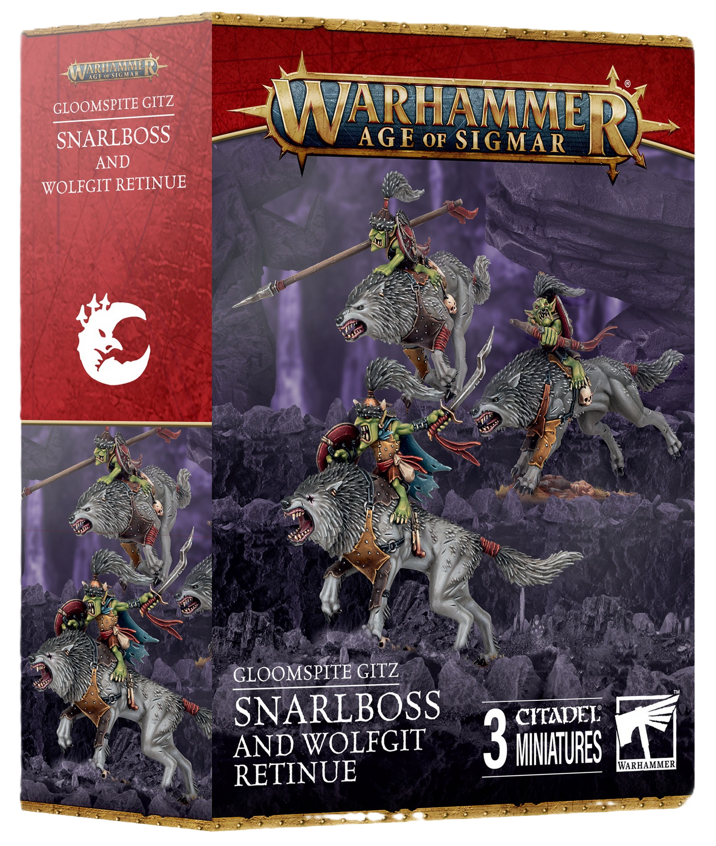 AOS GLOOMSPITE GITZ: SNARLBOSS & WOLFGIT RETINUE