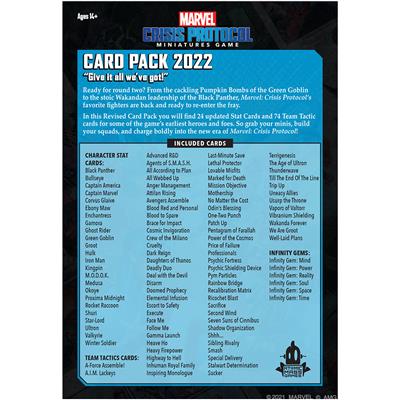 MARVEL CRISIS PROTOCOL: CARD PACK 2022 EN