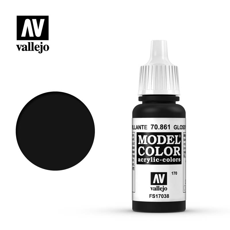 Vallejo - Glossy Black (70861) (17ml)