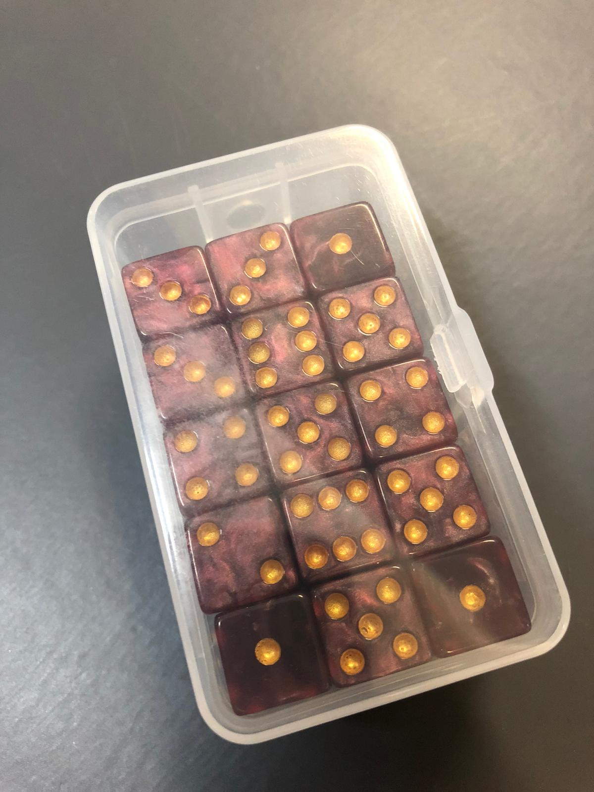 Baseline Chromastone Dice Set Ruby Red 30pc