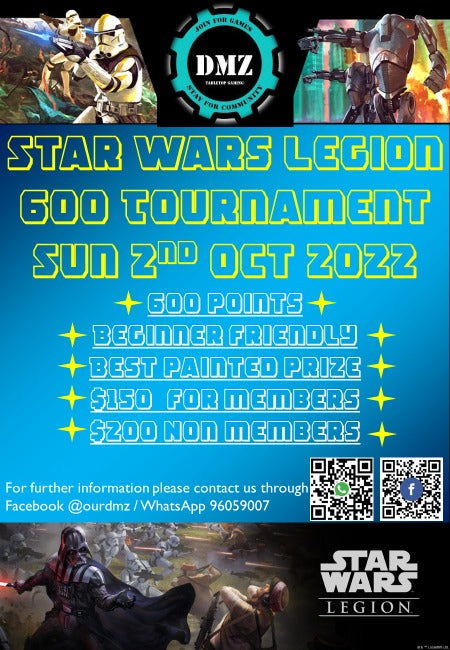 Star Wars Legion 600 Points Tournament