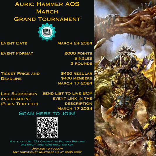 Auric Hammer AOS Grand Tournament
