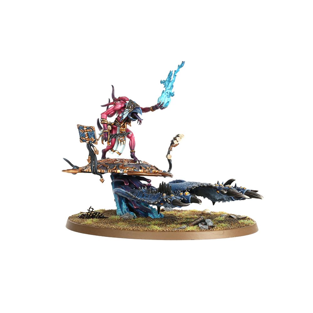 (WEBEX) DAEMONS OF TZEENTCH Fateskimmer, Herald of Tzeentch on Burning Chariot