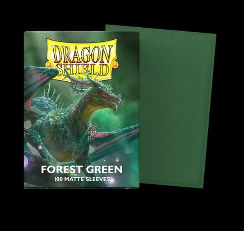 Dragon Shield 100 - Standard Deck Protector Sleeves - Forest Green - AT-11056