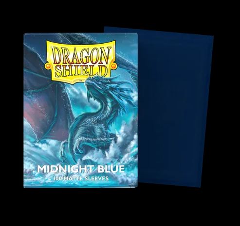 Dragon Shield 100 - Standard Deck Protector Sleeves - Midnight Blue - AT-11057