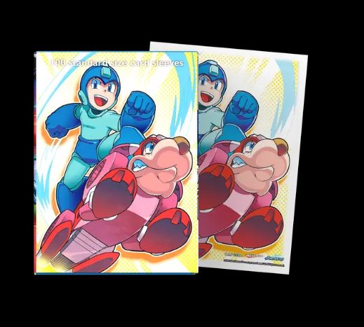 Dragon Shield 100 - Standard Deck Protector Sleeves - Art Sleeve Mega Man and Rush - AT-16003