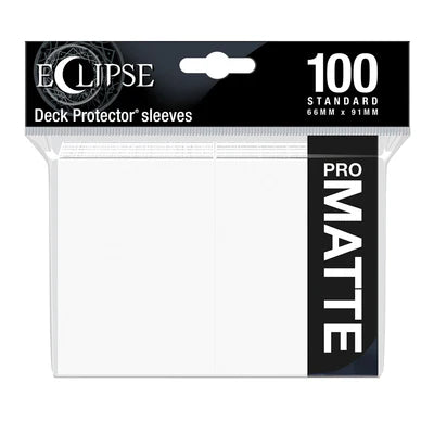 Eclipse Matte Standard Sleeves: Arctic White