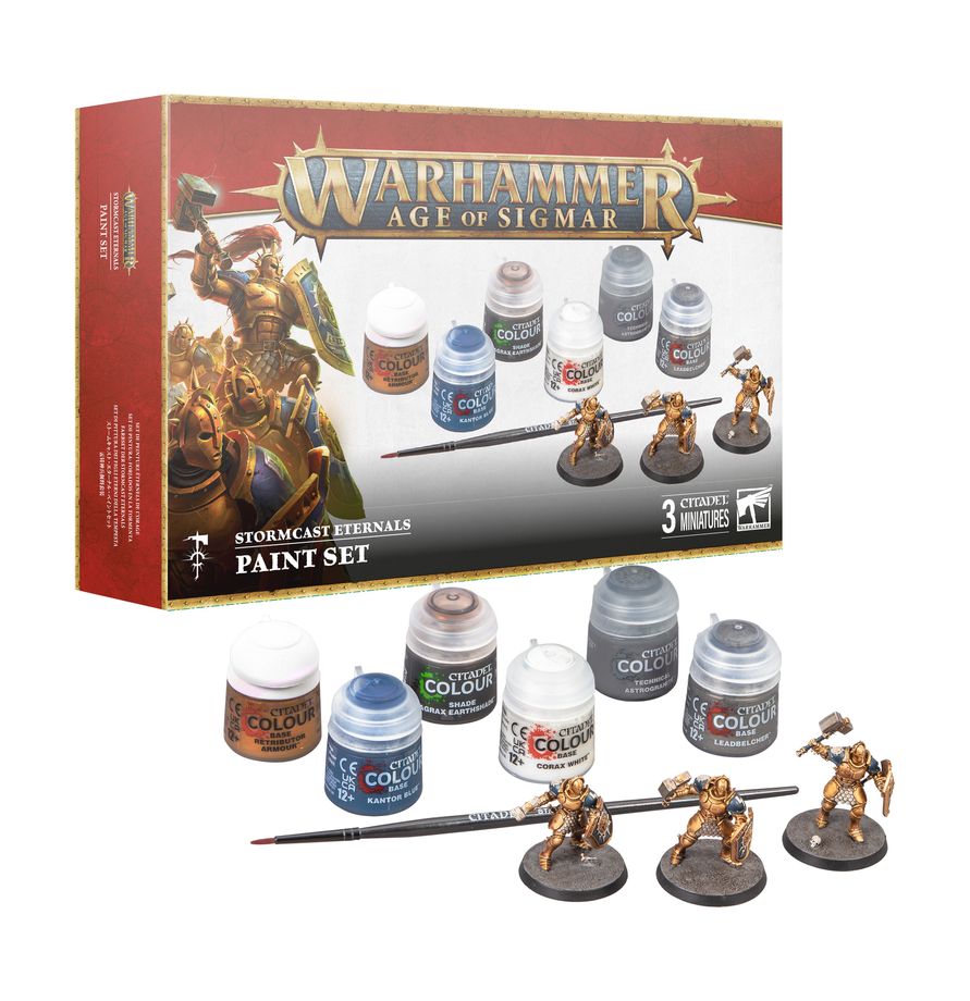 AGE OF SIGMAR: STORMCAST + PAINT SET + CLIPPERS