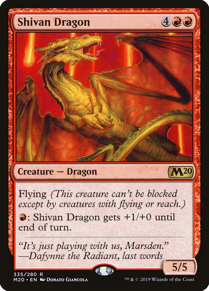 Shivan Dragon (M20) (R)