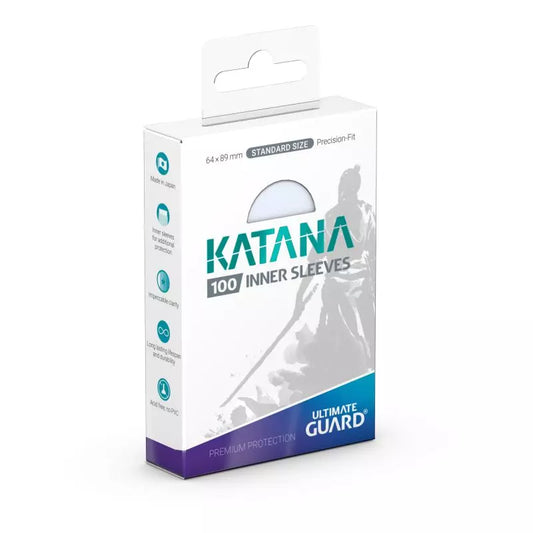 Ultimate Guard 100 - Katana Inner Sleeves Standard Size - Transparent - UGD011337