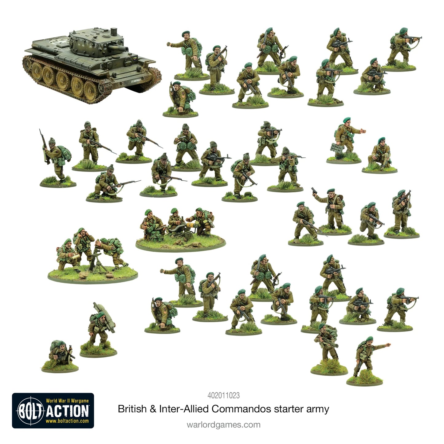 BOLT ACTION British & Inter-Allied Commandos starter army