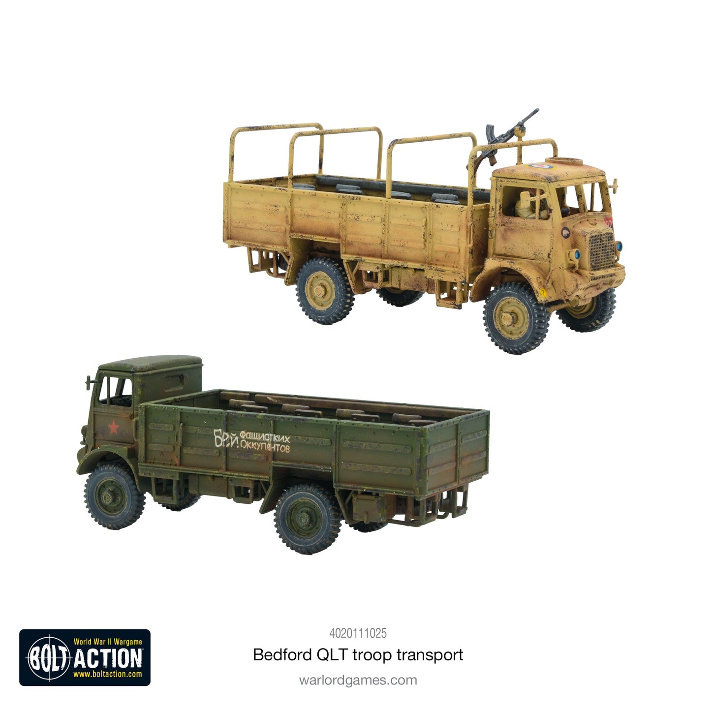 Bolt Action Bedford Truck / Bedford QLT Troop Transport