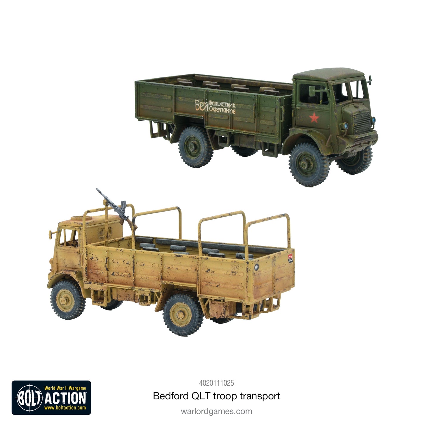 Bolt Action Bedford Truck / Bedford QLT Troop Transport