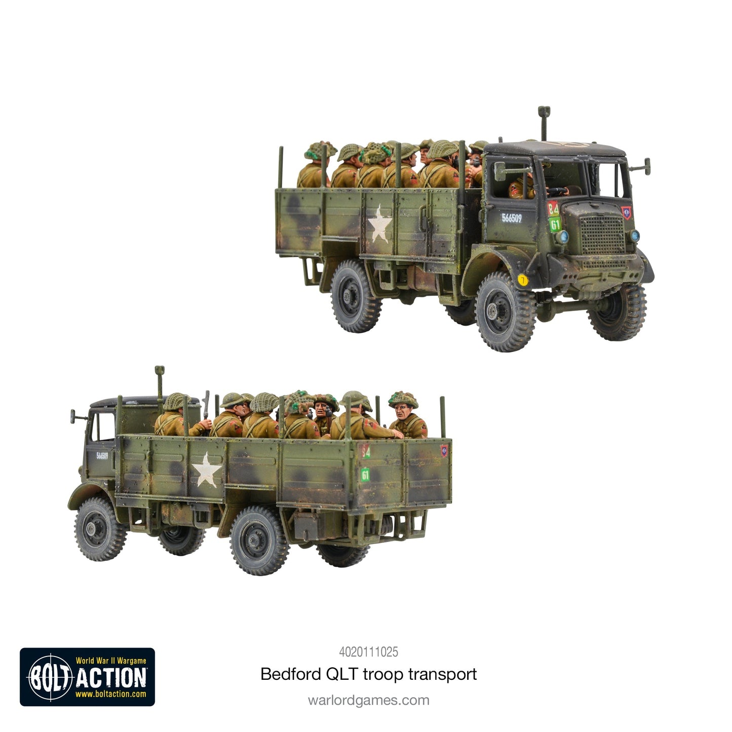 Bolt Action Bedford Truck / Bedford QLT Troop Transport