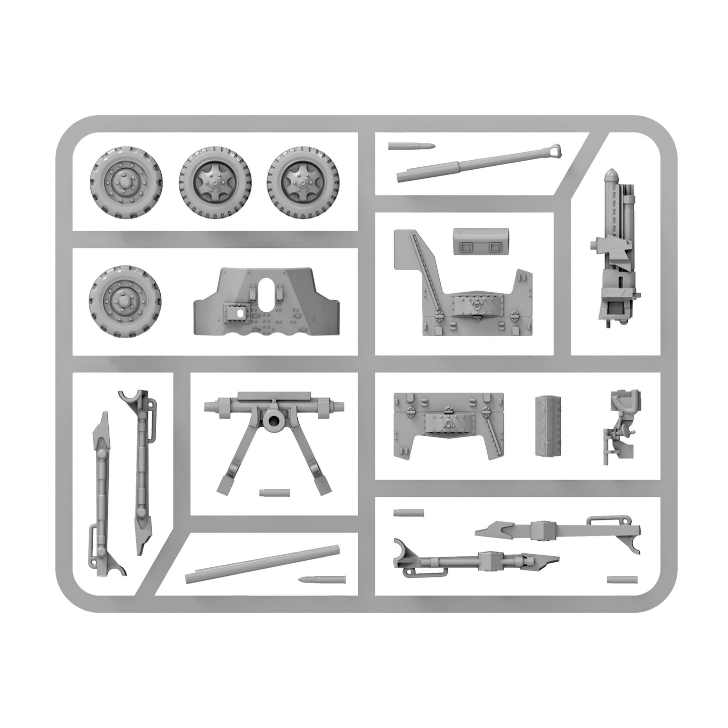 Bolt Action US 57mm anti-tank gun (plastic)