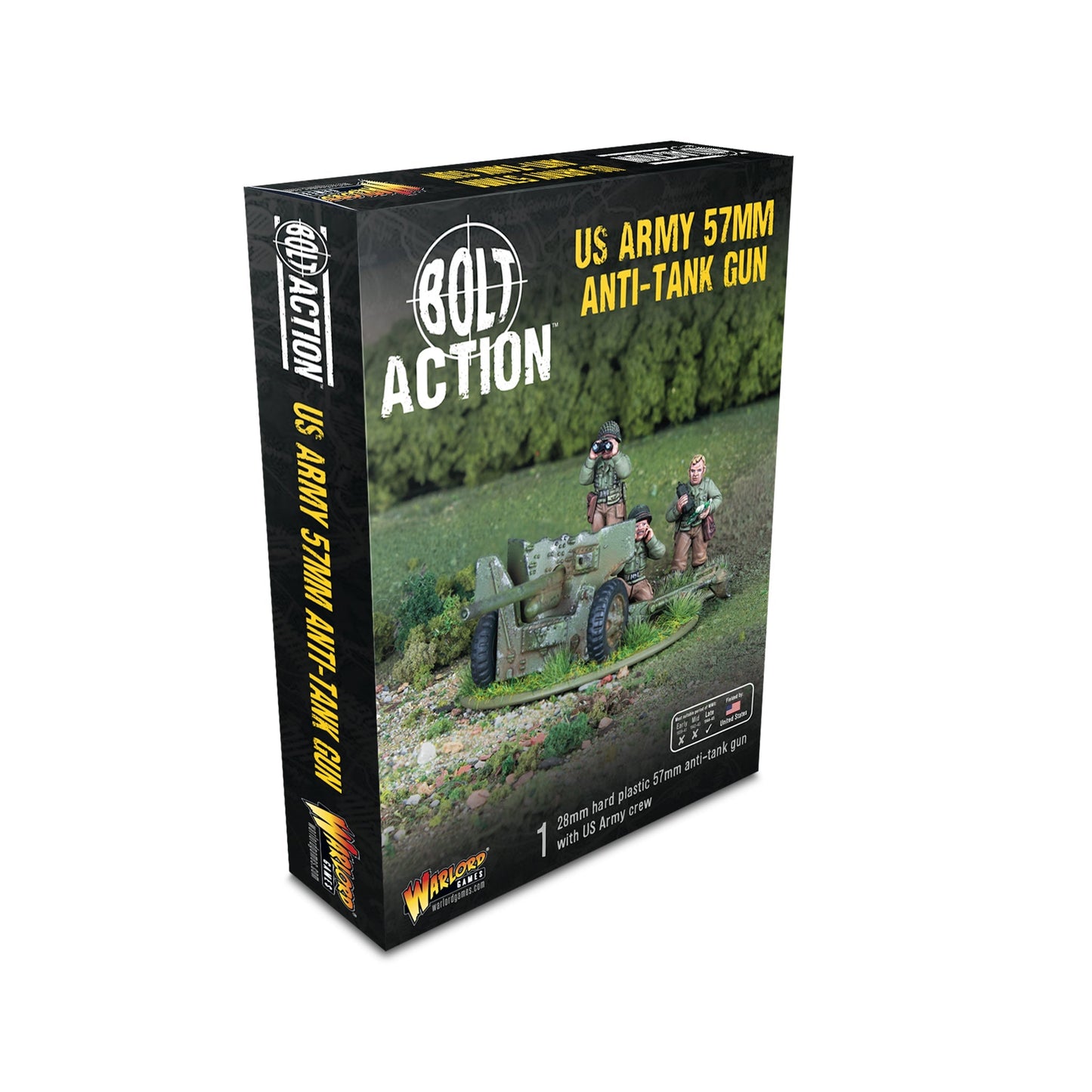 Bolt Action US 57mm anti-tank gun (plastic)