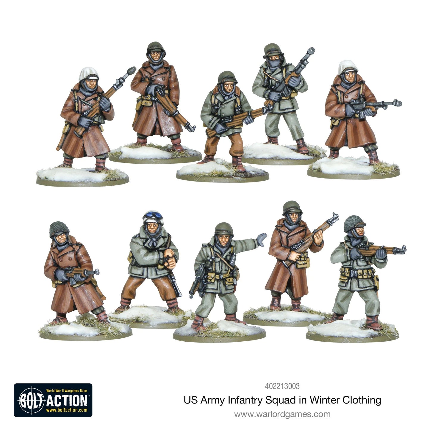 BOLT ACTION US ARMY INFANTRY SQUAD (WINTER)