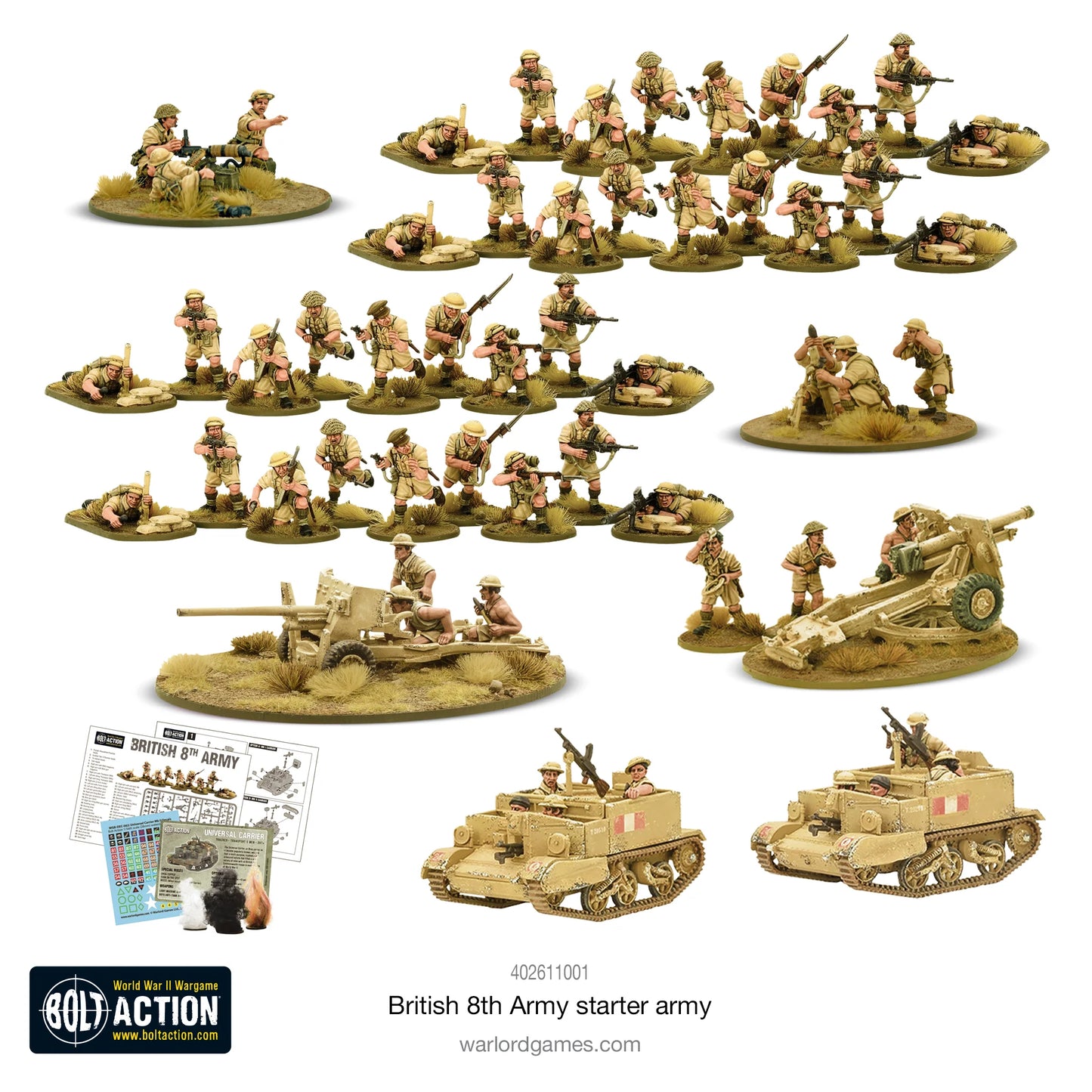 Bolt Action British 8th Army starter army