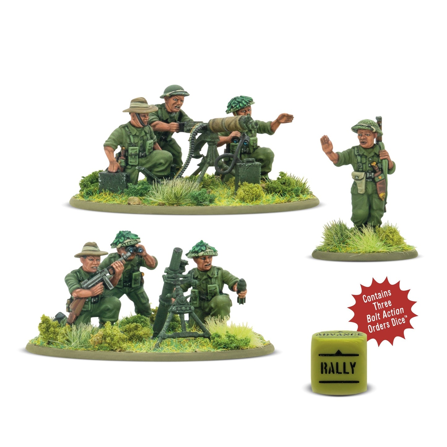 Bolt Action Gurkha Heavy Weapons platoon
