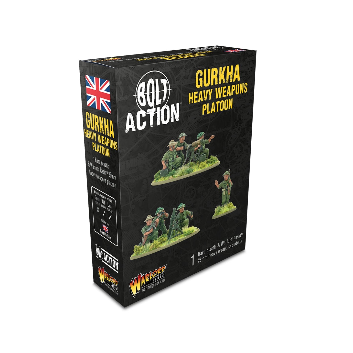 Bolt Action Gurkha Heavy Weapons platoon