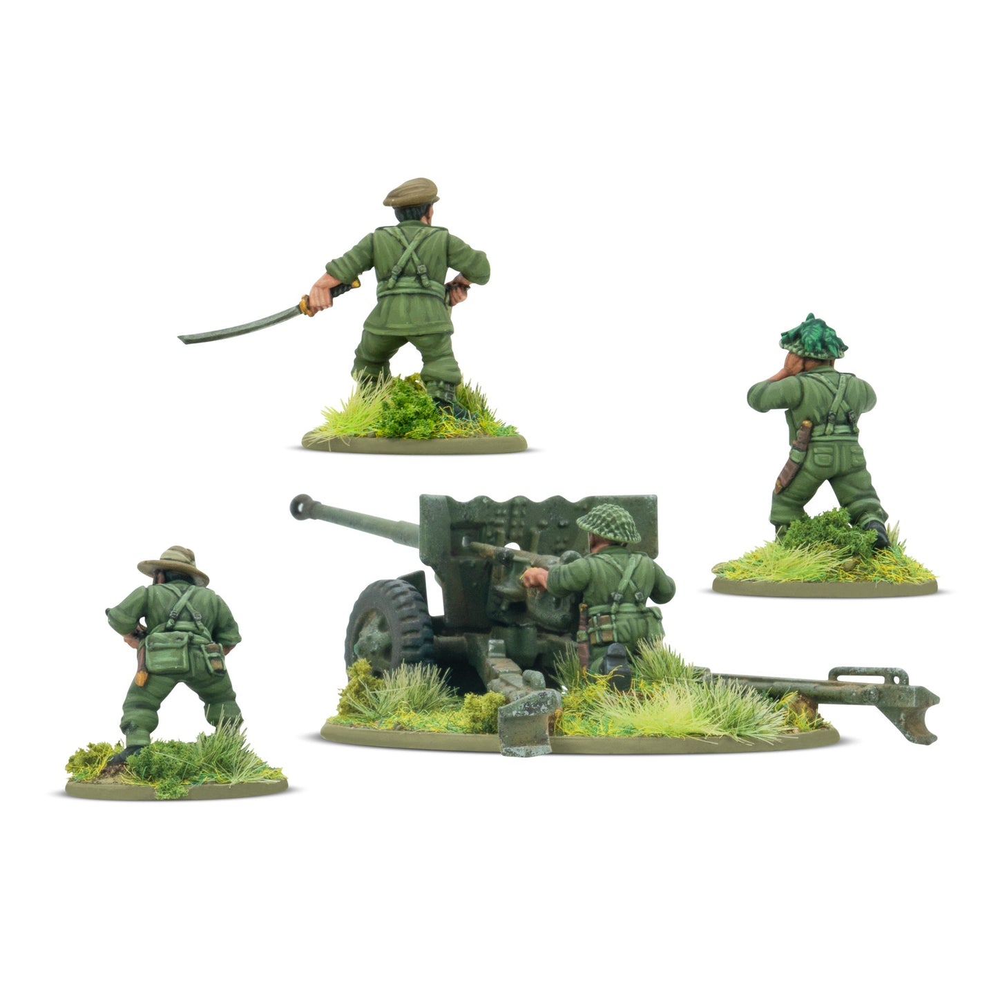 Bolt Action Gurkha 6-pounder anti-tank gun