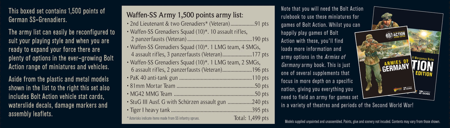 BOLT ACTION Waffen SS Starter Army