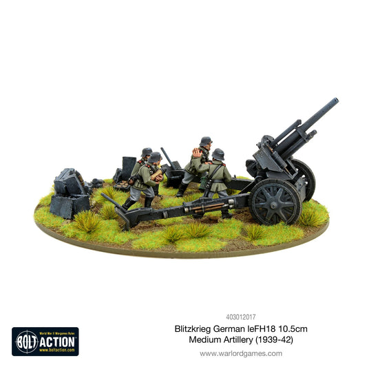 [MADE TO ORDER] Blitzkrieg German leFH 18 10.5cm medium artillery (1939-42)