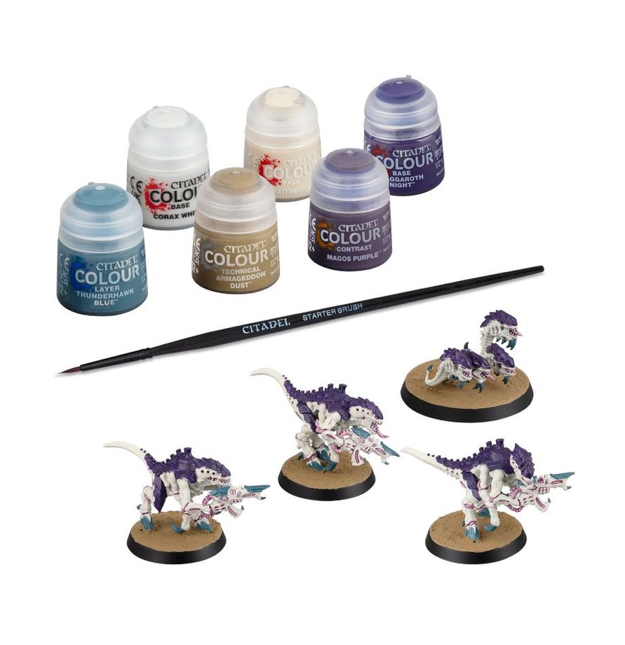 TYRANIDS Termagants and Ripper Swarm + Paints Set + Clippers