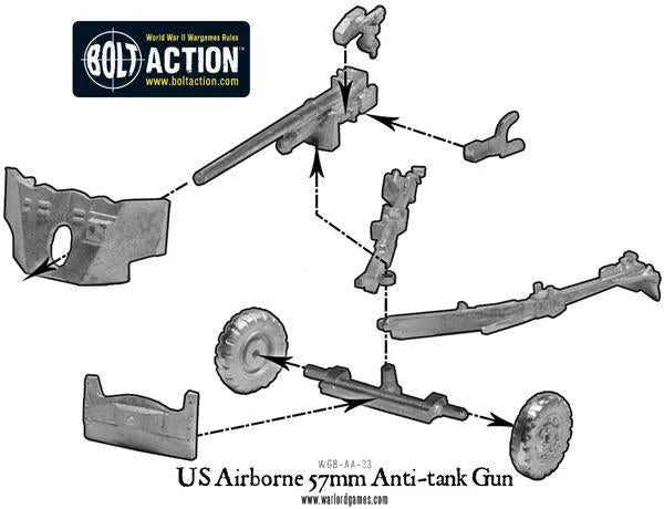 [MADE TO ORDER] US Airborne 57mm anti-tank gun (1944-45)