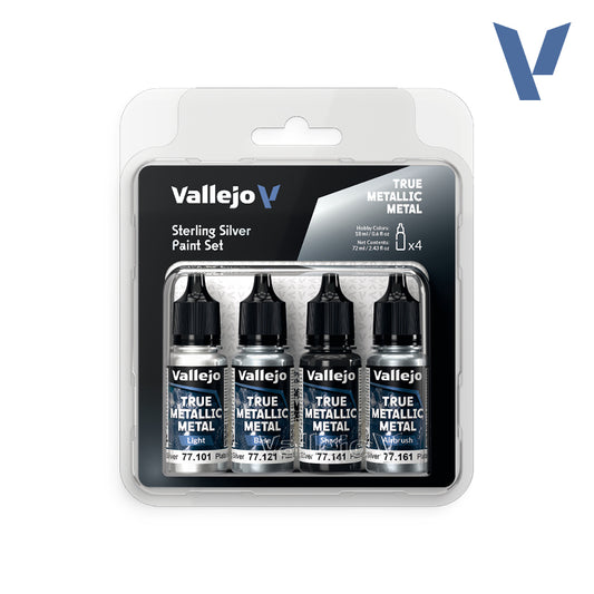 Vallejo - TMM Paint Set - Sterling Silver (77251)