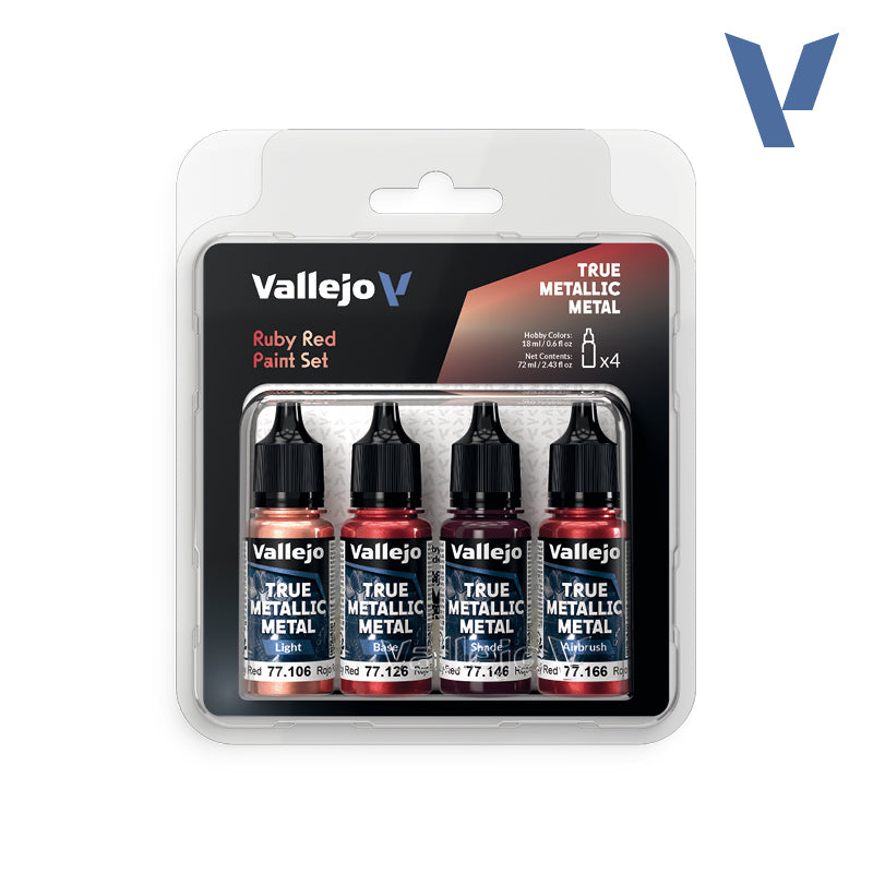 Vallejo - TMM Paint Set - Ruby Red (77254)