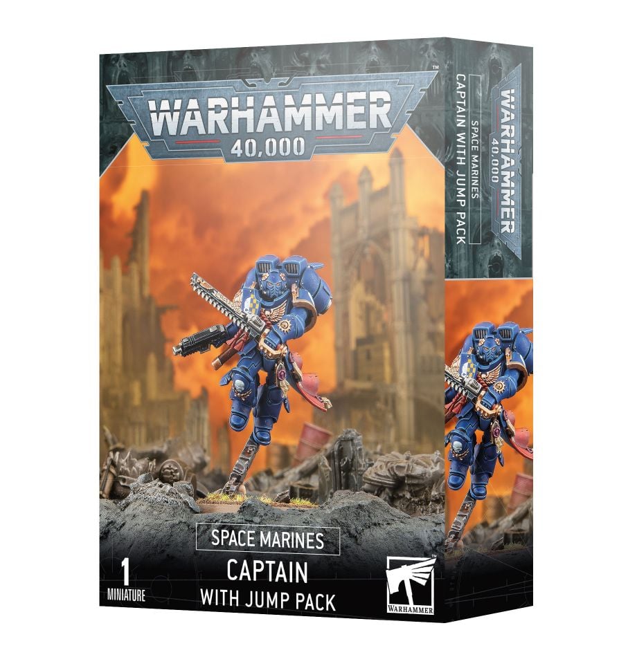 SPACE MARINES Captain With Jump Pack