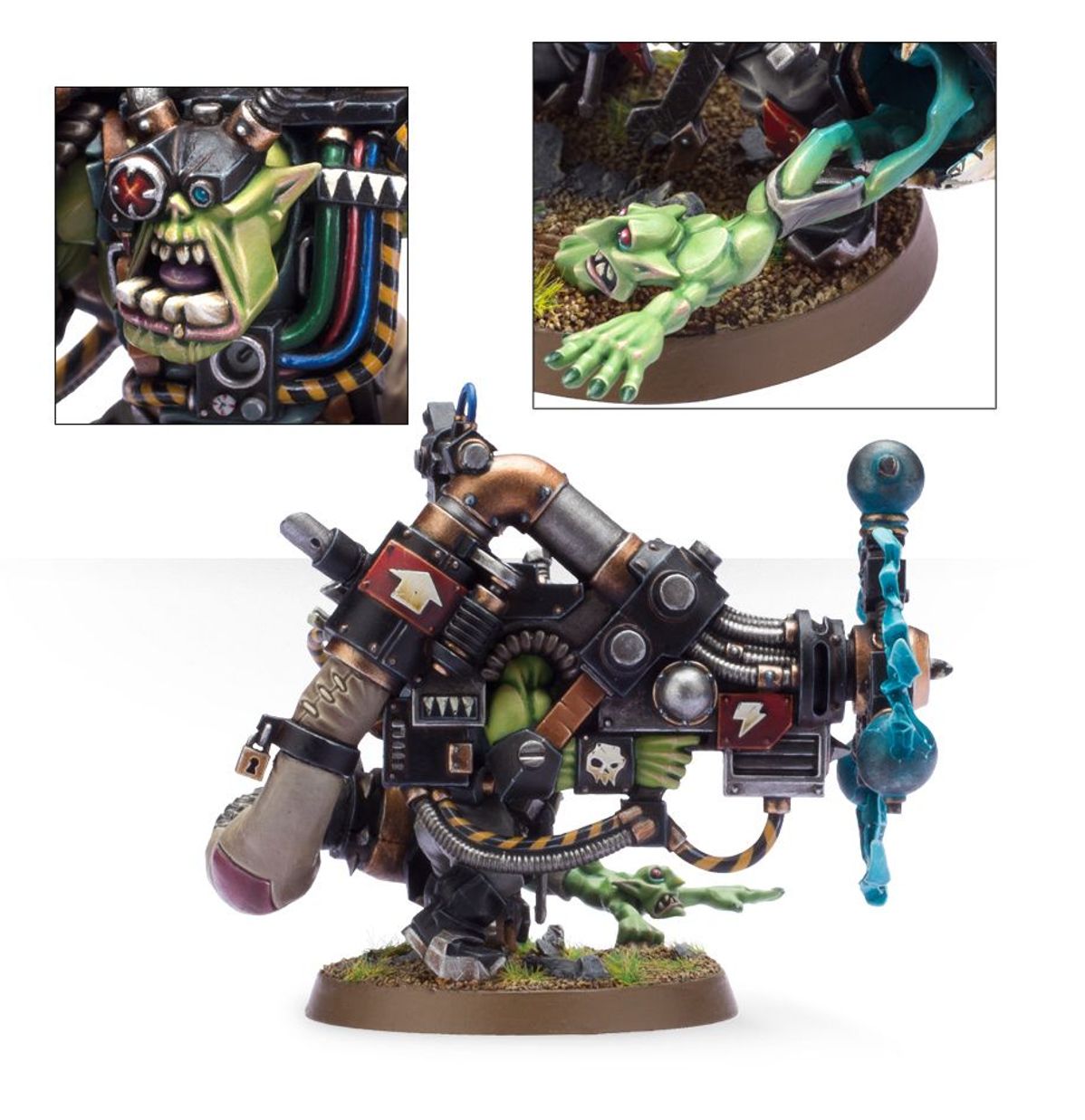 (WEBEX) ORK Big Mek with Shokk Attack Gun