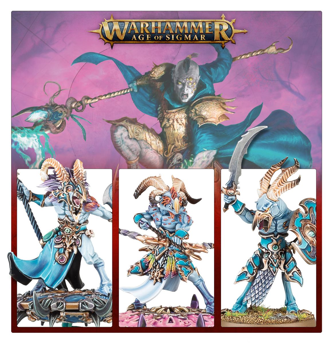Spearhead: Disciples of Tzeentch Tzaangor Warflock