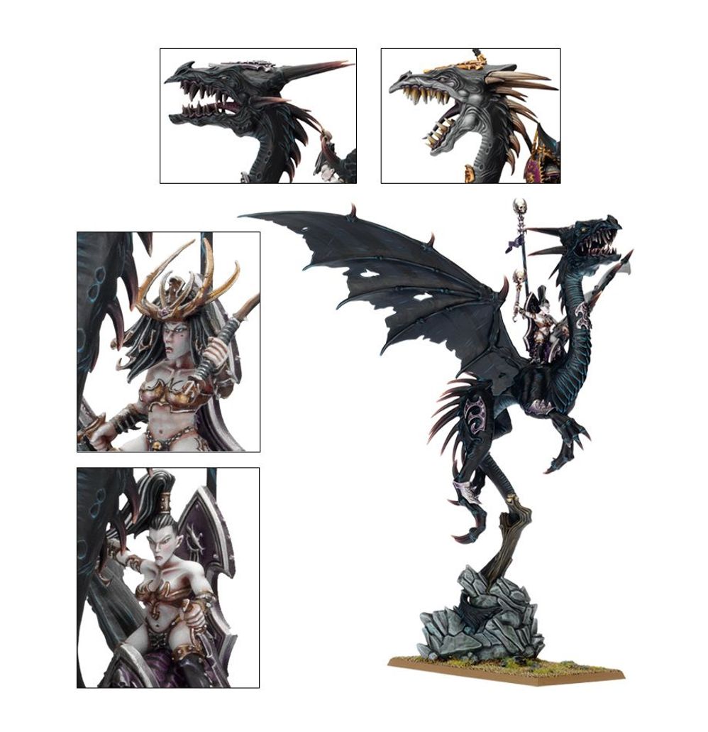 (WEBEX) Dark Elf Dreadlord on Black Dragon