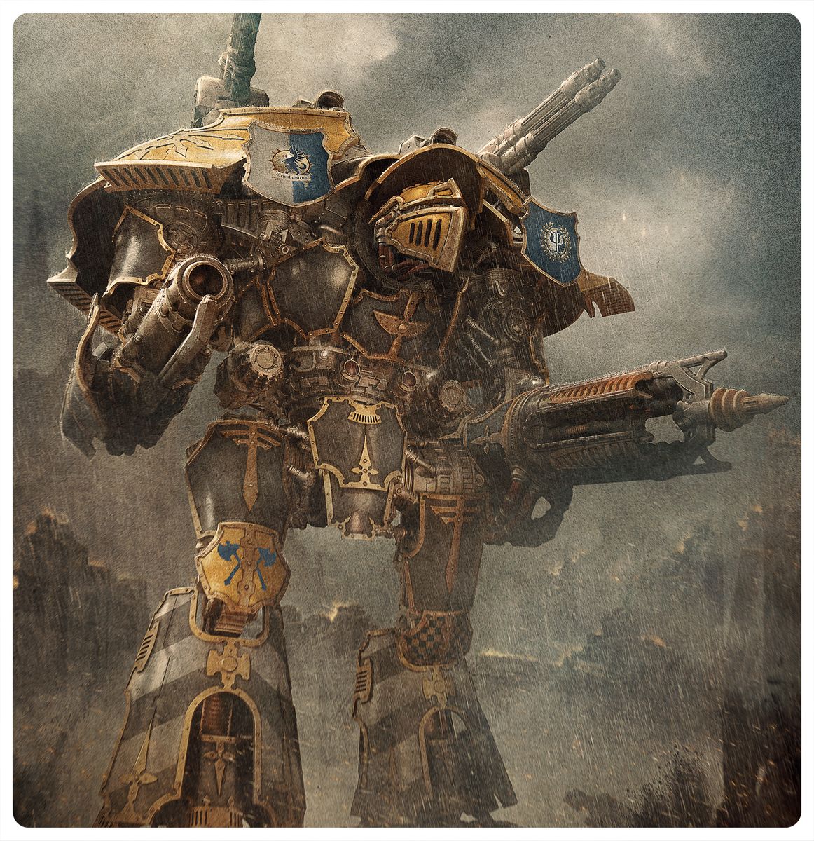 LEGIONS IMPERIALIS: WARLORD TITAN WITH QUAKE CANNON AND CONVERSION BEAM EXTIRPATOR BEAM